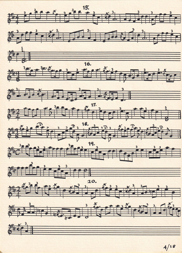 Tarahumara sheet music 15–20