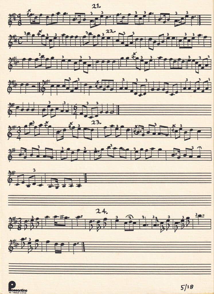 Tarahumara sheet music 21–24