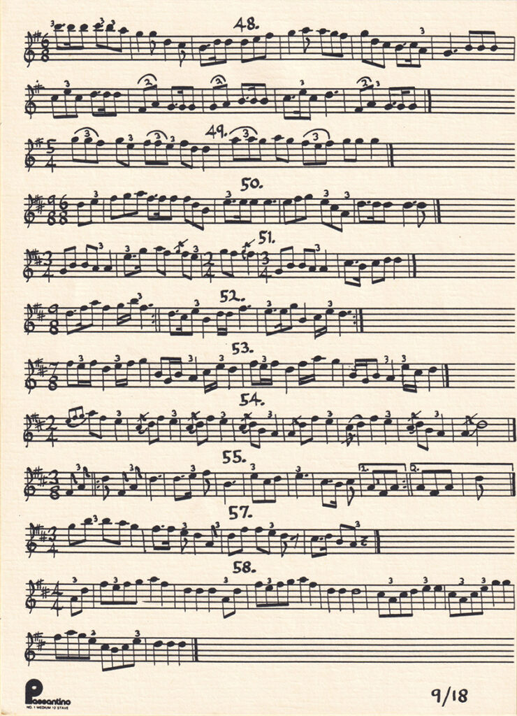 Tarahumara sheet music 48–58