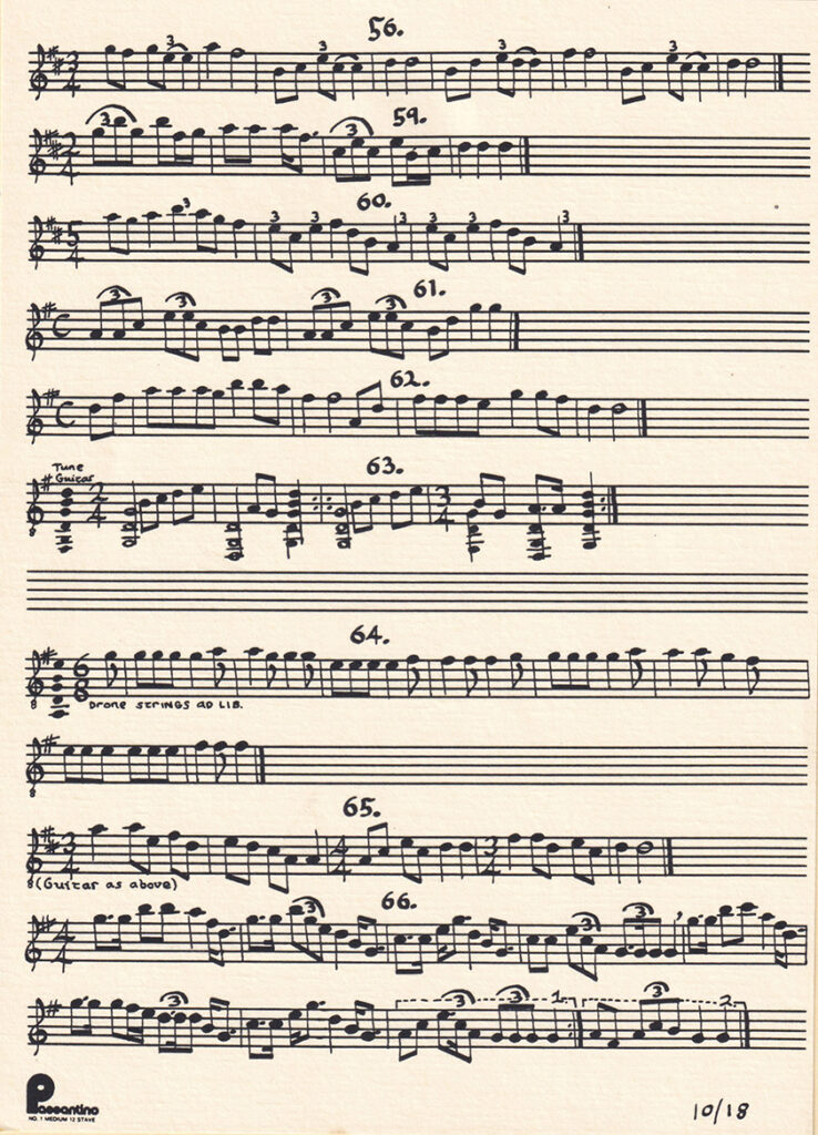 Tarahumara sheet music 56–66