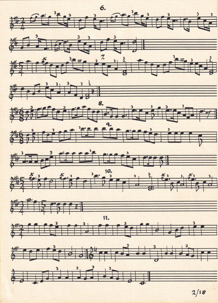 Sheet music Tarahumara 6–10