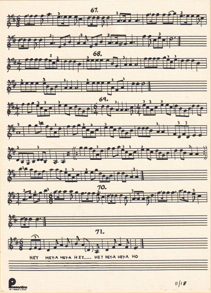 Tarahumara sheet music 67–71