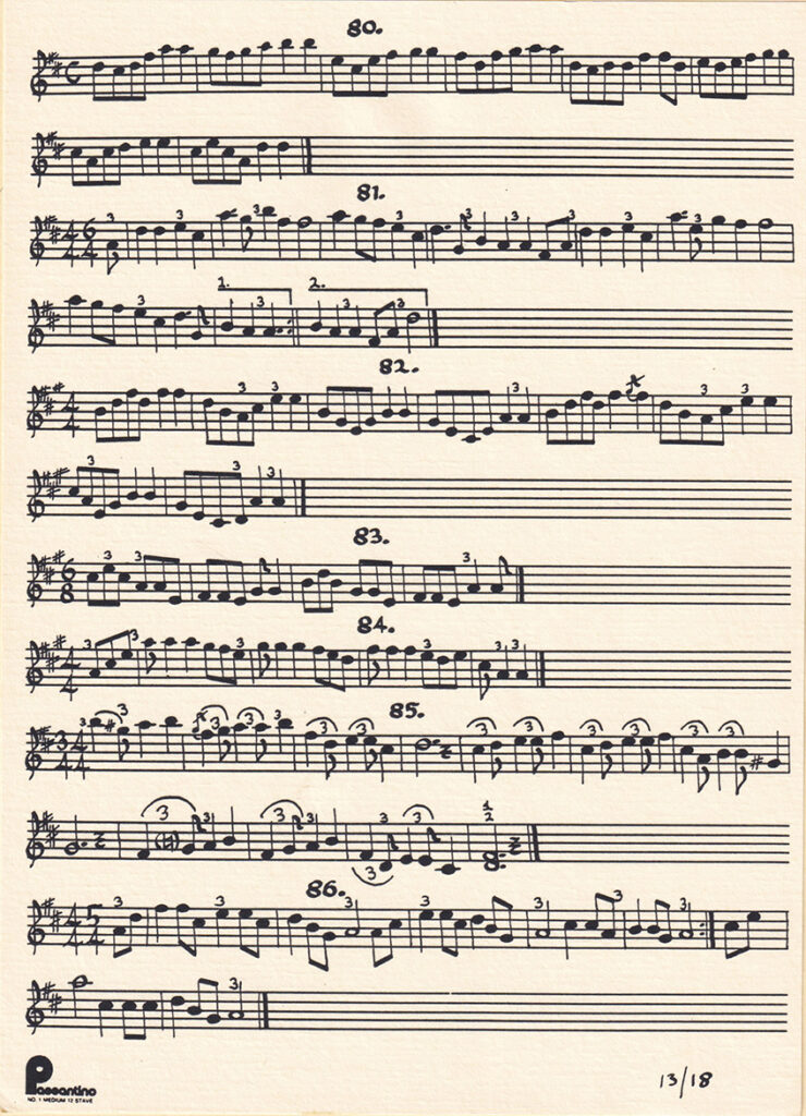 Tarahumara sheet music 80–86