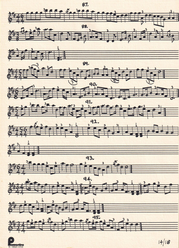 Tarahumara sheet music 87–95